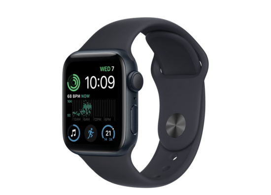Apple Watch SE 2 GPS 40mm Midnight Aluminium Case with Midnight Sport Band - S/M Model A2722